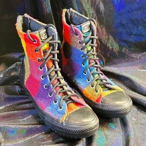 Rainbow Converse X Woolrich High Tops